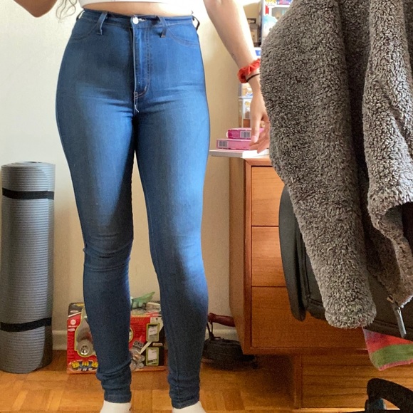 Fashion Nova - High Rise Jeggings - Picture 1 of 8